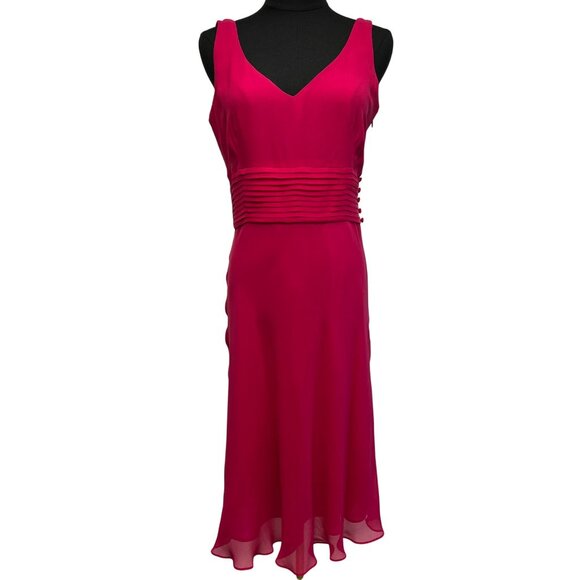 NWT Ann Taylor 100% Silk Fit and Flare Dress Size 6 Knee Length Feminine Fairy - Picture 1 of 10